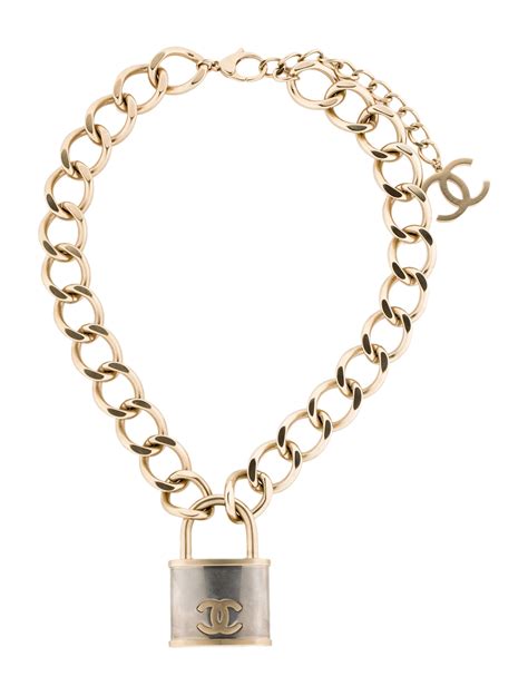 chanel padlock necklace price|Long necklace .